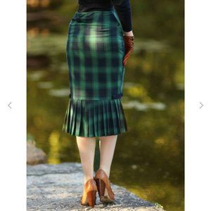NWOT Voodoo Vixen Agnes Tartan Plaid Pencil Skirt